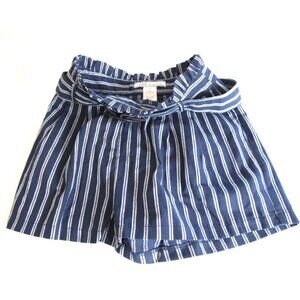 Women shorts Blue with striped pattern Casual A. Calin Flying Tomato Size Small